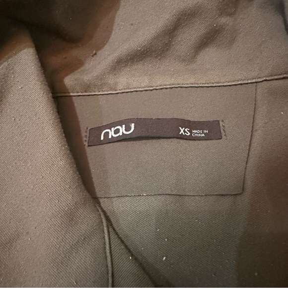 Nau asymmetrical zip jacket army green water resistant womens size xs - Picture 6 of 14